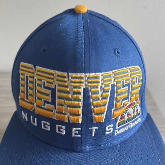 New Era Hardwood Classics Adjustable SnapBack Hat Blue Denver Nuggets NBA - Picture 2 of 7